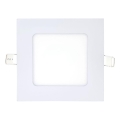 LED Beépíthető lámpa SQUARE LED/6W/230V 6500K 11,8x11,8 cm fehér