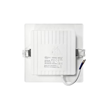 LED Beépíthető lámpa SQUARE LED/9W/230V 4000K 14,5x14,5 cm fehér