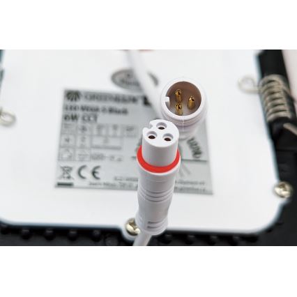 LED Beépíthető lámpa VEGA LED/18W/230V 2900/3900/5800K 22,5x22,5 cm fekete