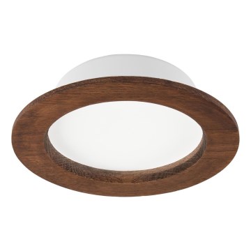 LED beépíthető lámpa WOODY SPOT LED/12,5W/230V 3000K cseresznye ? 16 cm