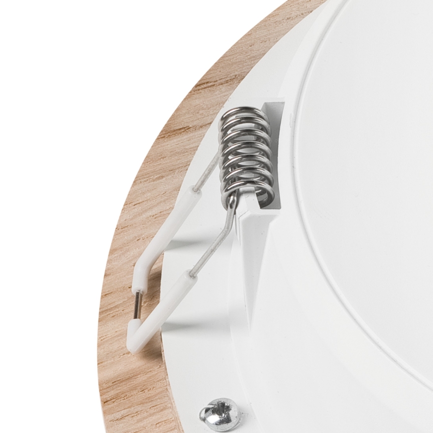 LED Beépíthető lámpa WOODY SPOT LED/16,5W/230V 4000K tölgy ø 18,5 cm