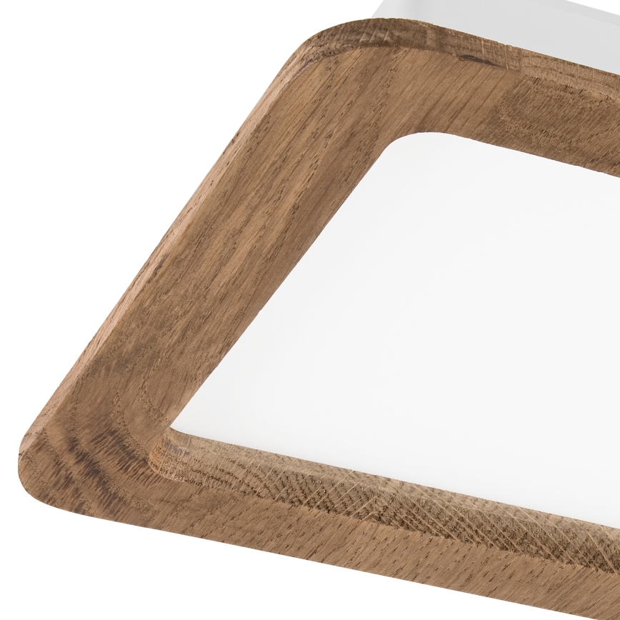 LED Beépíthető lámpa WOODY SPOT LED/17W/230V 3000K dió 18,5x18,5 cm