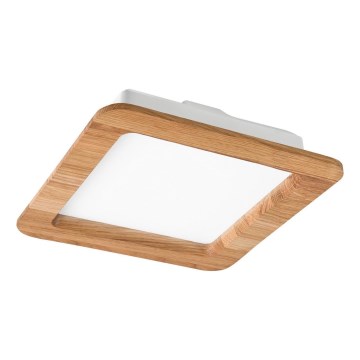 LED Beépíthető lámpa WOODY SPOT LED/17W/230V 3000K tölgy 18,5x18,5 cm