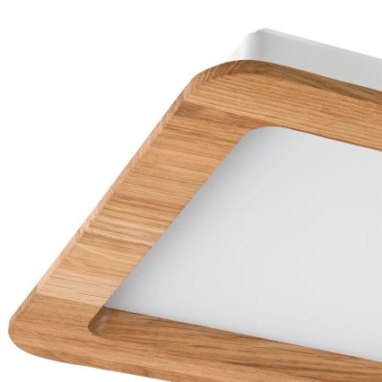 LED Beépíthető lámpa WOODY SPOT LED/17W/230V 3000K tölgy 18,5x18,5 cm
