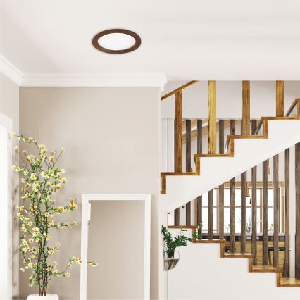 LED Beépíthető lámpa WOODY SPOT LED/23,5W/230V 4000K cseresznye ø 23,5 cm