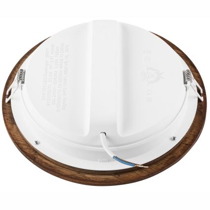 LED Beépíthető lámpa WOODY SPOT LED/23,5W/230V 4000K cseresznye ø 23,5 cm
