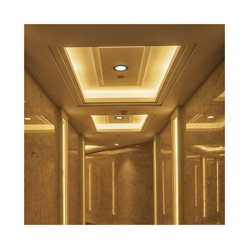 LED beépíthető spotlámpa LED/12W/230V 3000/4000/6400K átm. 12 cm fekete