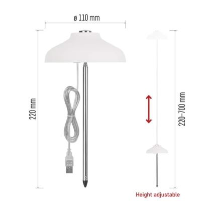 LED beltéri növénytermesztő lámpa GROW LED/5W/5V