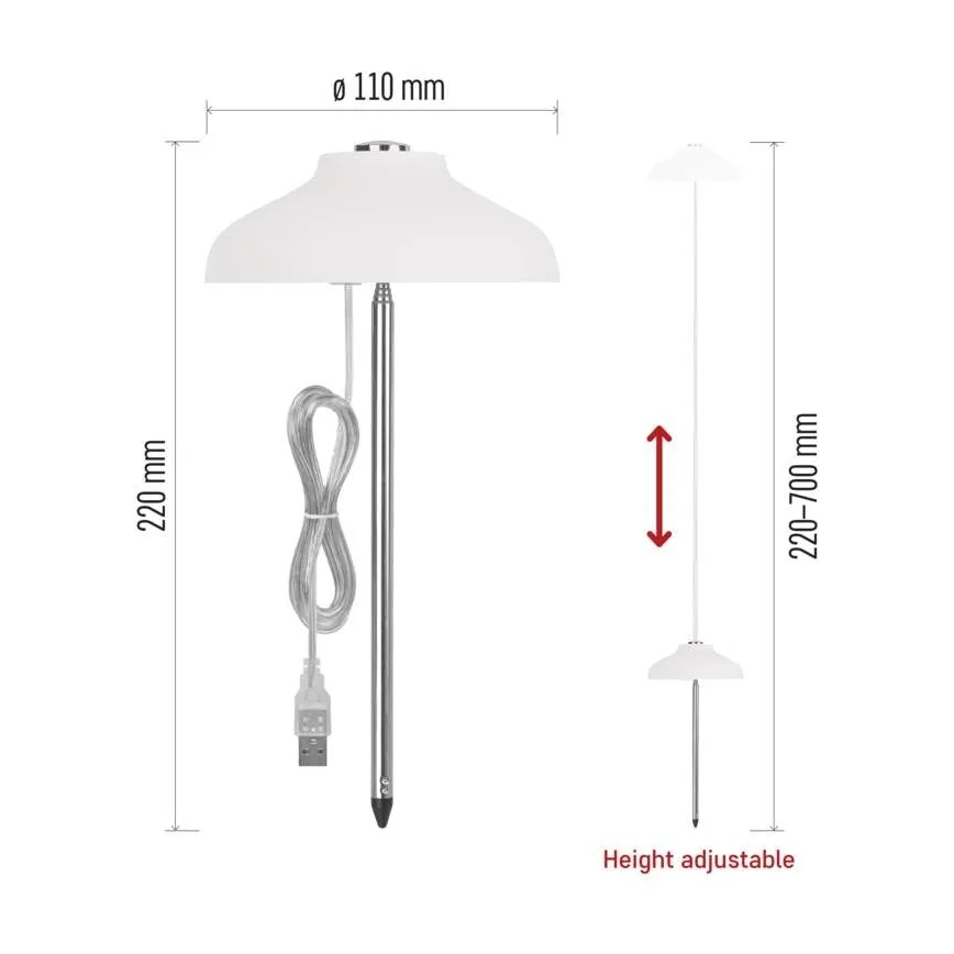 LED beltéri növénytermesztő lámpa GROW LED/5W/5V