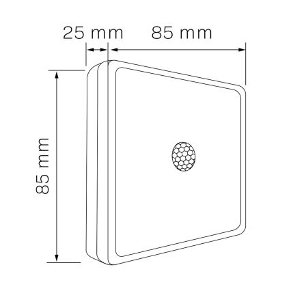 LED Bútor világítás érzékelővel LED/1,5W/4,5V 3xAA matt króm