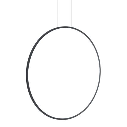 LED csillár acélkábelen SATURNO LED/46W/230V átm. 80 cm IP44 fekete