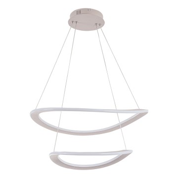 LED csillár drótkábelen CASHMERE LED/75W/230V Ø 59,5 cm fehér