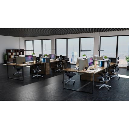 LED csillár drótkábelen/felületre szerelhető LED/44W/230V 3000K 120 cm fekete