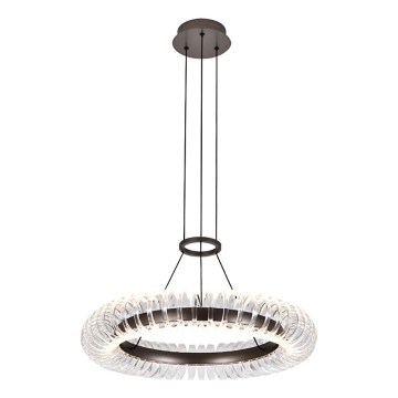LED csillár kábelen ALBA LED/39W/230V szürke/átlátszó