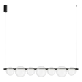 LED csillár kábelen ATOLA LED/19W/230V fekete/átlátszó