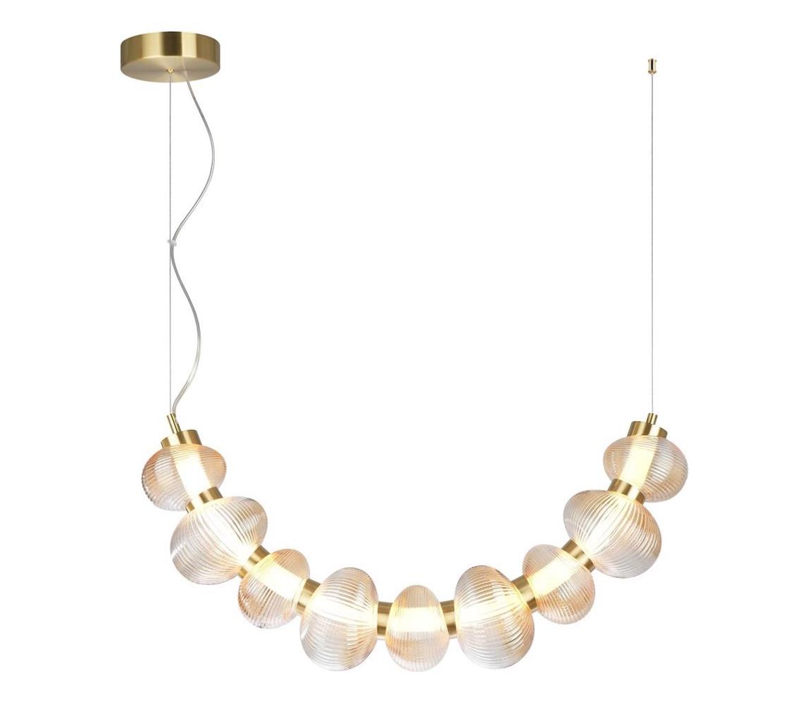 LED csillár kábelen BOLLA LED/36W/230V arany/füstös bézs ML1428