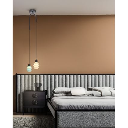 LED csillár kábelen CACTUS LED/6W/230V 3000K zöld/fehér