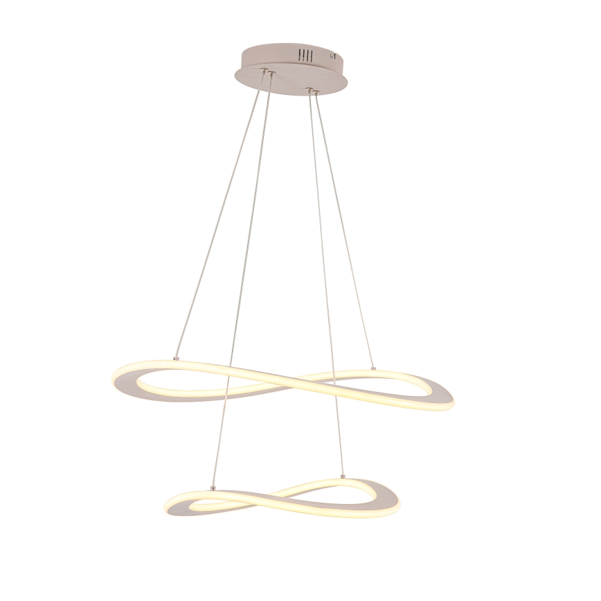 LED csillár kábelen CASHMERE LED/75W/230V átm. 59,5 bézs