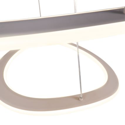 LED csillár kábelen CASHMERE LED/75W/230V átm. 59,5 bézs