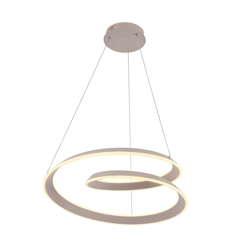 LED csillár kábelen CASHMERE LED/75W/230V átm. 60 cm bézs
