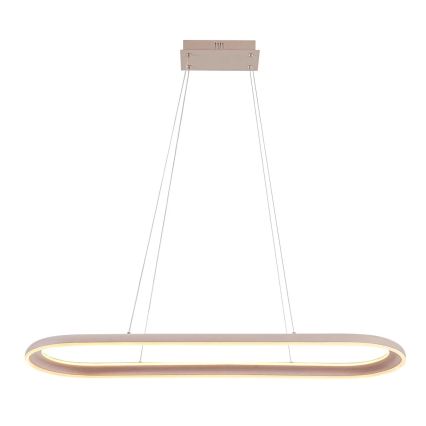 LED csillár kábelen CASHMERE LED/80W/230V 30x100 cm bézs