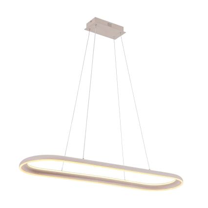 LED csillár kábelen CASHMERE LED/80W/230V 30x100 cm bézs