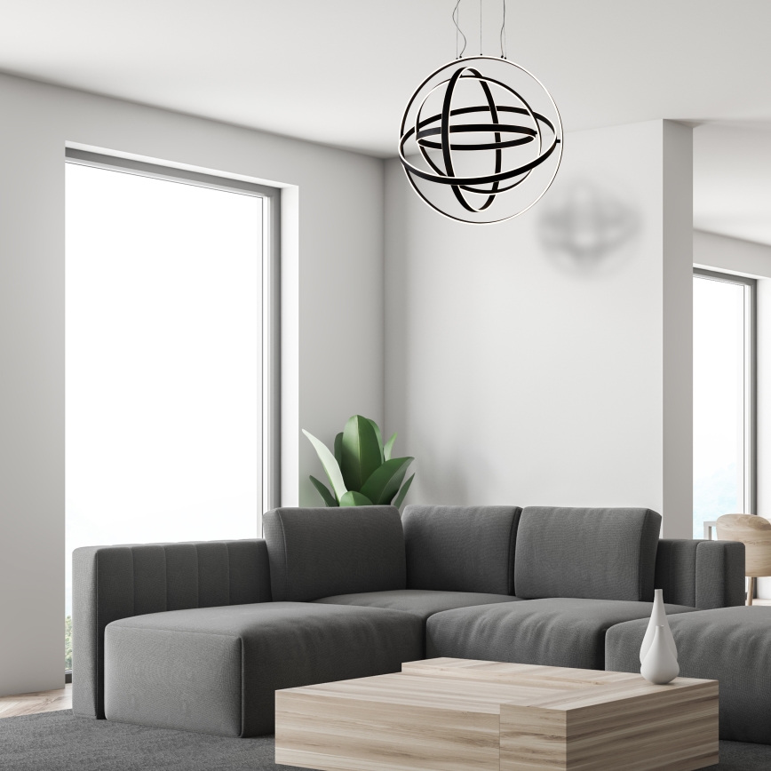 LED csillár kábelen COPERNICUS LED/260W/230V fekete