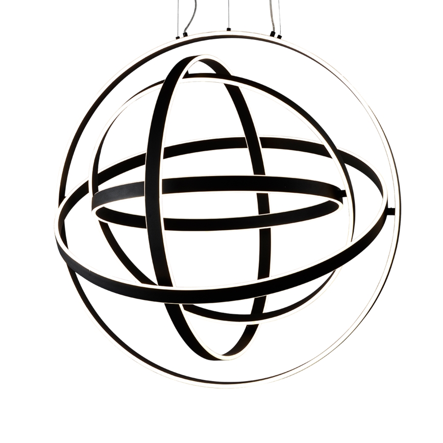 LED csillár kábelen COPERNICUS LED/260W/230V fekete