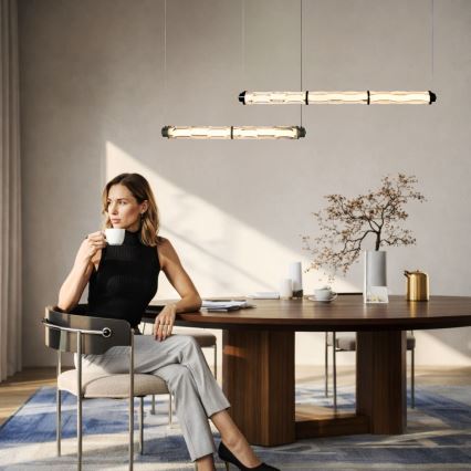LED csillár kábelen CORTE LED/25W/230V fekete