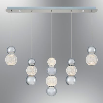 LED csillár kábelen CREMONA LED/27W/230V 3000K matt króm