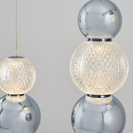 LED csillár kábelen CREMONA LED/27W/230V 3000K matt króm