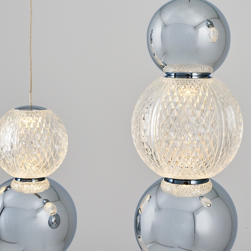 LED csillár kábelen CREMONA LED/27W/230V 3000K matt króm