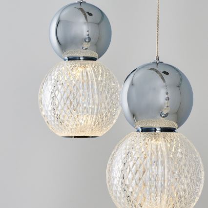 LED csillár kábelen CREMONA LED/27W/230V 3000K matt króm