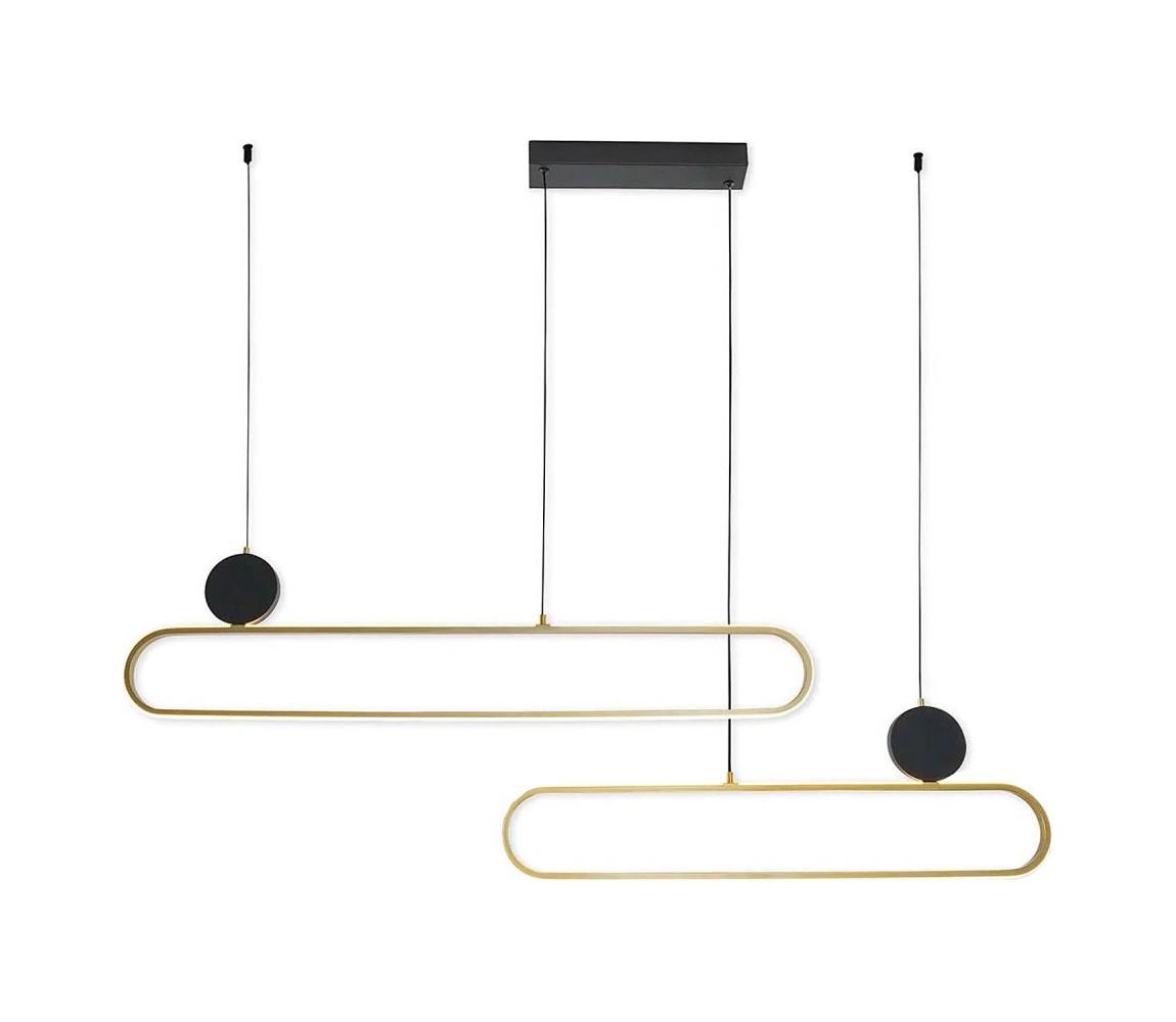 LED csillár kábelen FLORENTYNA LED/48W/230V 4000K arany/fekete 333902