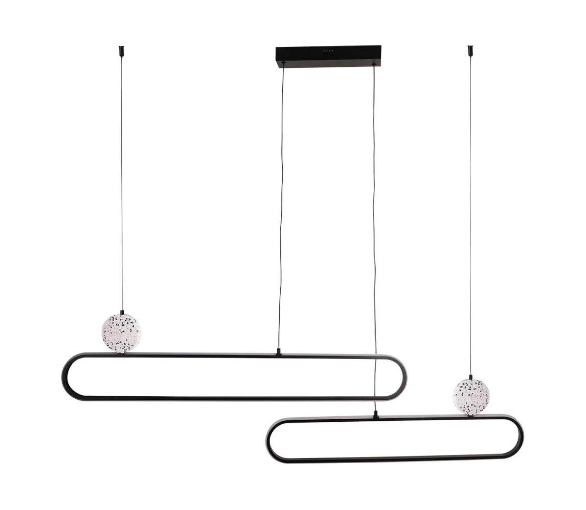 LED csillár kábelen FLORENTYNA LED/48W/230V 4000K fekete/fehér 333896