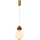 LED csillár kábelen FLORES LED/7W/230V arany/barna
