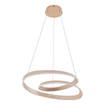 LED csillár kábelen GLOW LED/75W/230V 4000K Ø60 cm arany