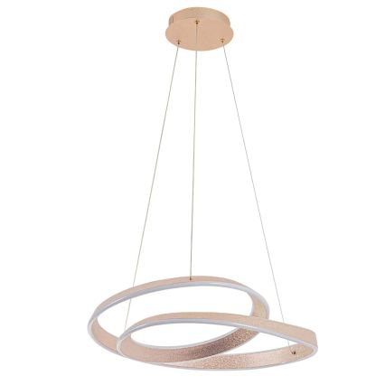 LED csillár kábelen GLOW LED/75W/230V 4000K Ø60 cm arany