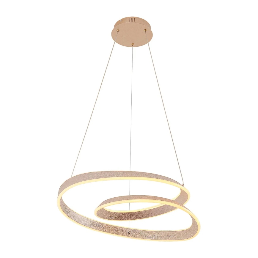 LED csillár kábelen GLOW LED/75W/230V 4000K Ø60 cm arany