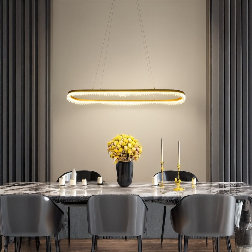 LED csillár kábelen LED/45W/230V aranyszínű