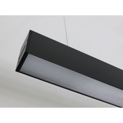 LED csillár kábelen LED/55W/230V 3000/4000/6500K 120 cm fekete