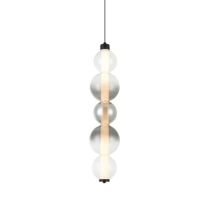 LED csillár kábelen LUMMI LED/19W/230V fekete/füstszínű