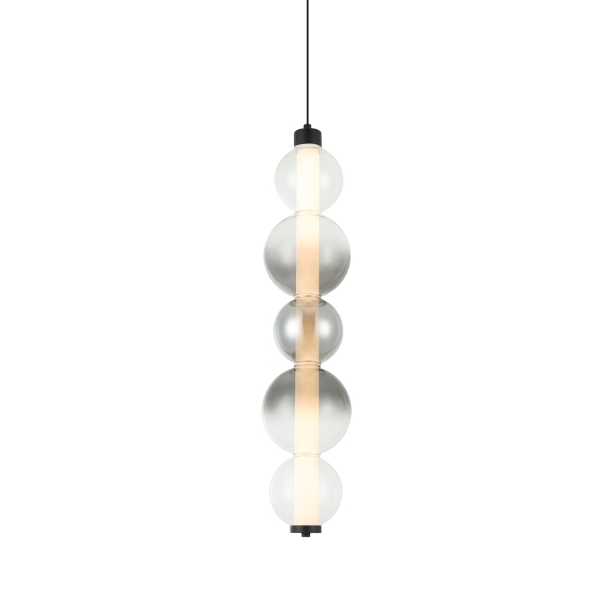 LED csillár kábelen LUMMI LED/19W/230V fekete/füstszínű