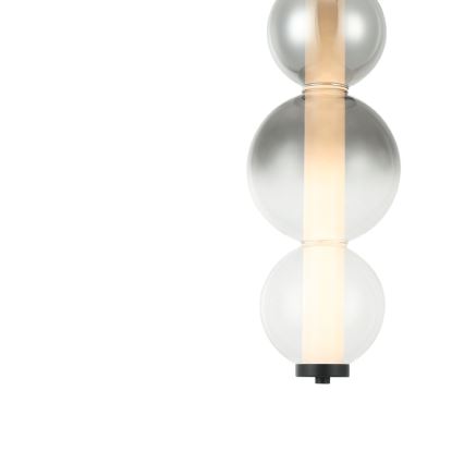 LED csillár kábelen LUMMI LED/19W/230V fekete/füstszínű