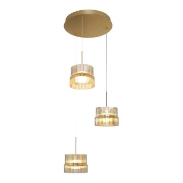 LED csillár kábelen LUXE LED/34W/230V sárgaréz