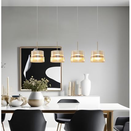 LED csillár kábelen LUXE LED/46W/230V sárgaréz
