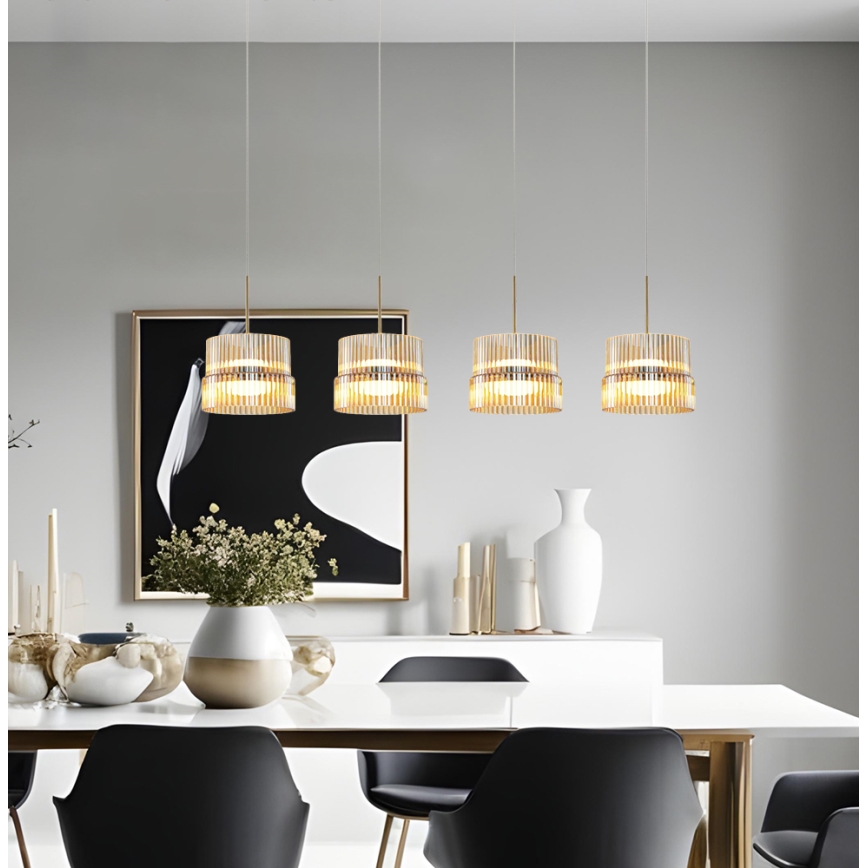 LED csillár kábelen LUXE LED/46W/230V sárgaréz