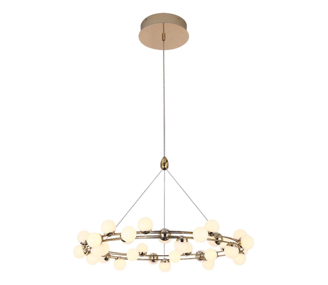 LED csillár kábelen MARS LED/50W/230V 3000K arany 701CHD1626