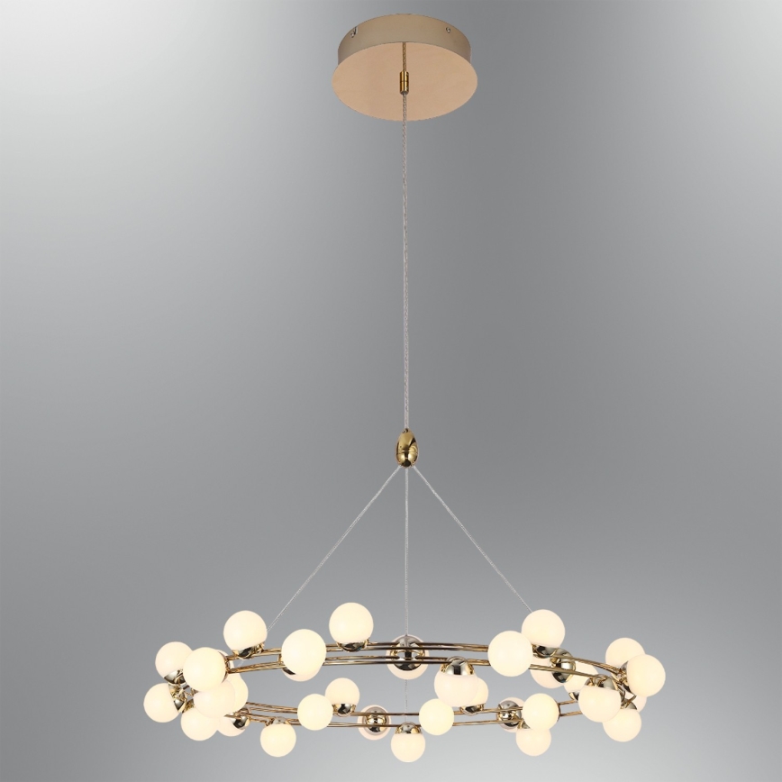 LED csillár kábelen MARS LED/50W/230V 3000K arany