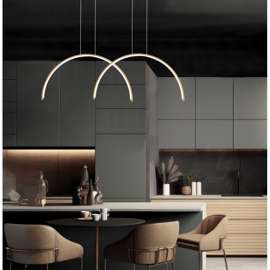 LED csillár kábelen MEGAN LED/39W/230V aranyszínű